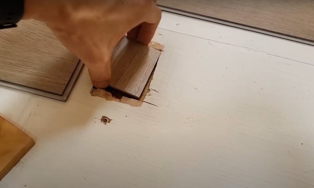 Put plywood on the hole