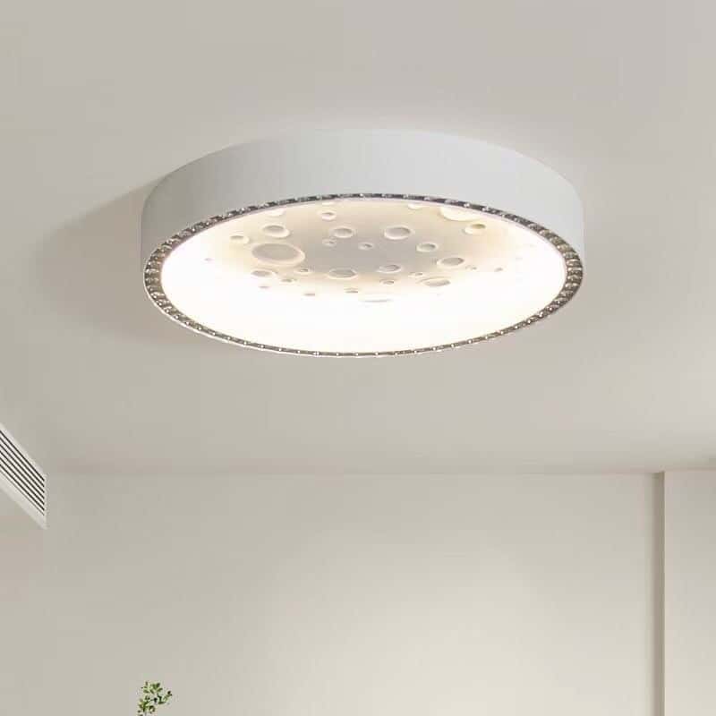 Circular lamp on the ceiling