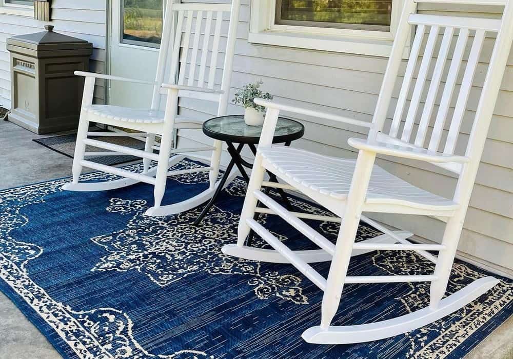 Put a rug on the porch