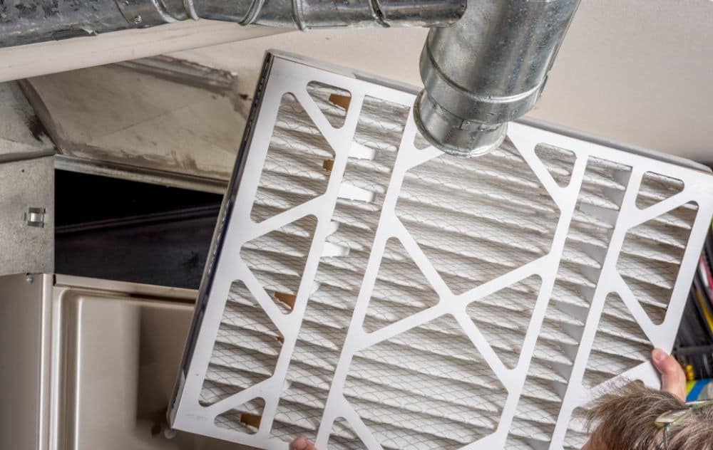 Removing the white filter from the ventilation grille
